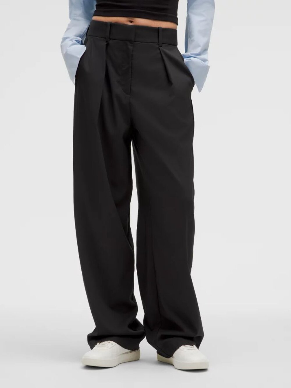 PLEAT-FRONT HIGH-RISE TROUSER *REGULAR